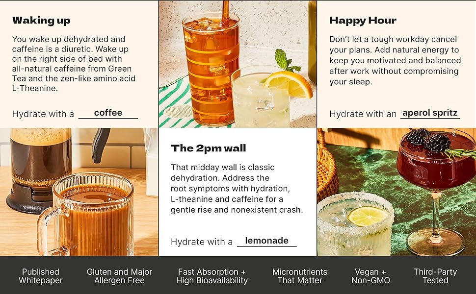 Energy give you the boost throughout your whole day in whatever drink you choose.